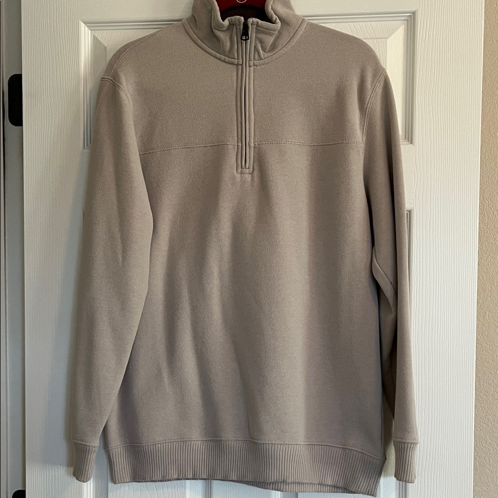 Arrow Men's Tan 3/4 Zip-Up Sweatshirt